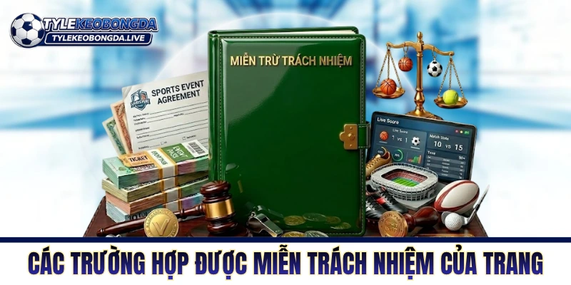 Các trường hợp được miễn trách nhiệm của trang 