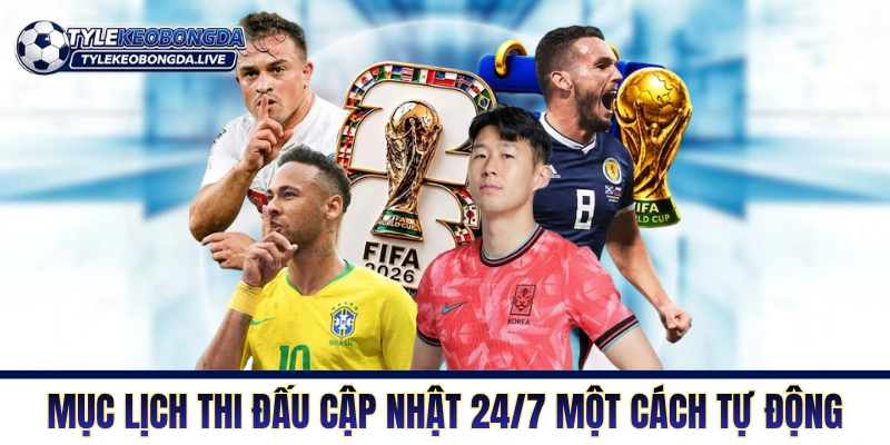 Chuyên mục lịch thi đấu cập nhật 24/7 một cách tự động